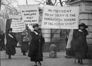 Image of female protesters
