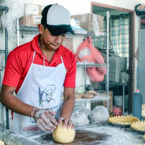 Image of restaurant worker with hat