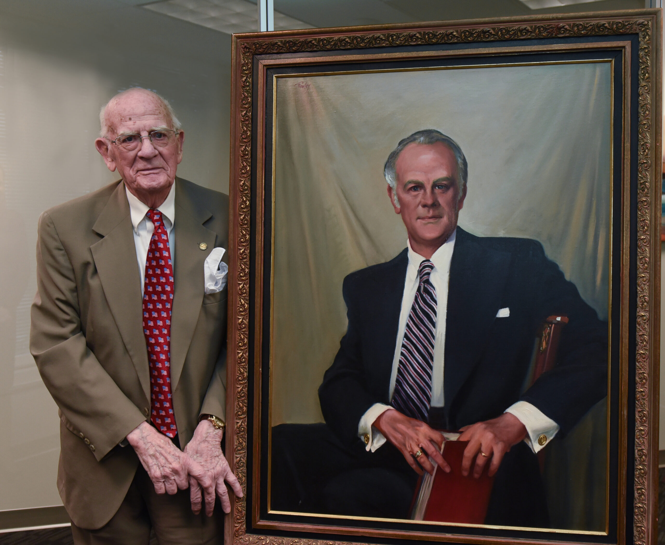 image of Hamel adjacent to portrait