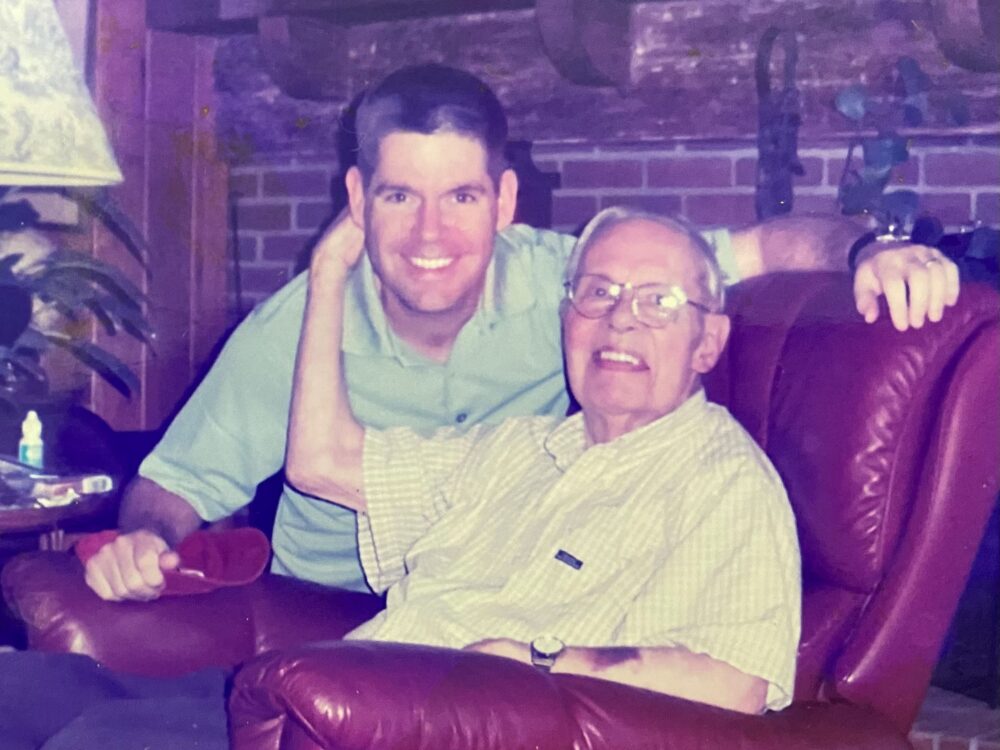 Image of Fiege with his dad 2009