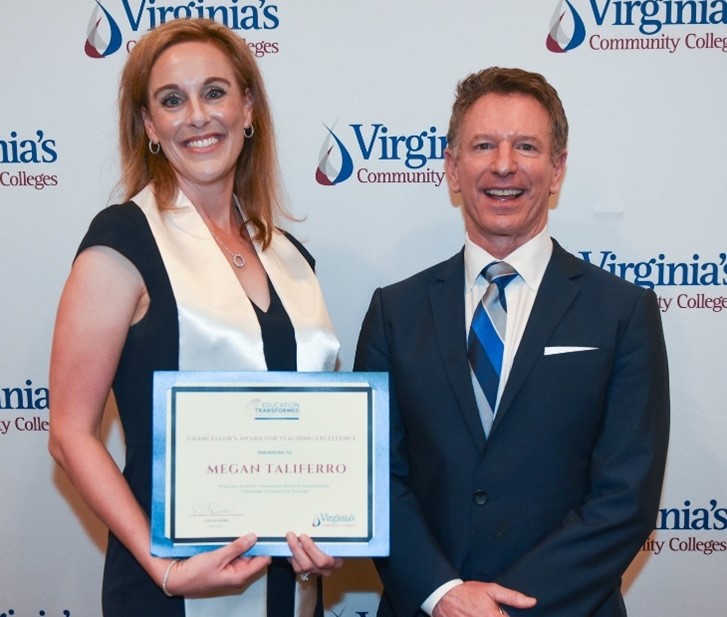 Image of Megan Taliaferro and the chancellor