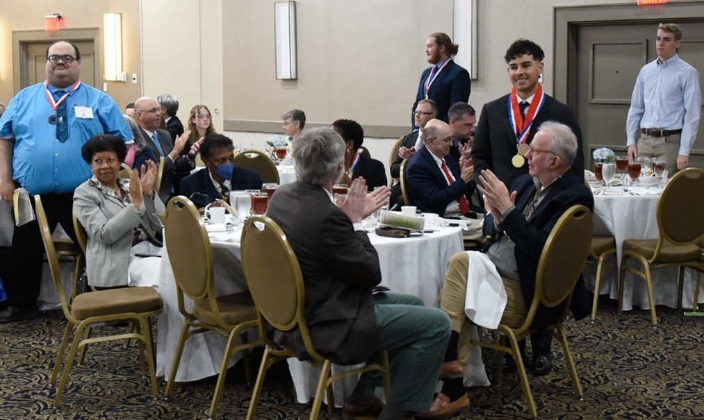 Image of students at table