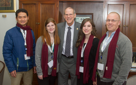 Image of Ruff with students