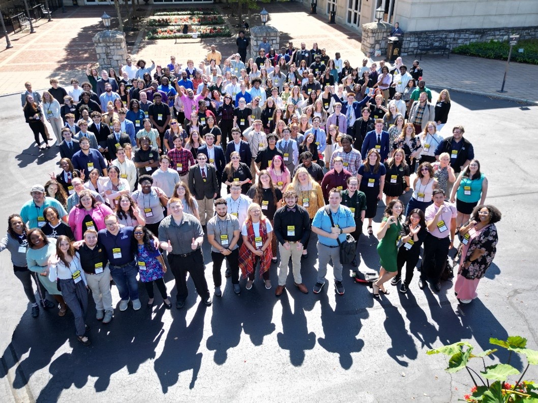 Image of large group of students